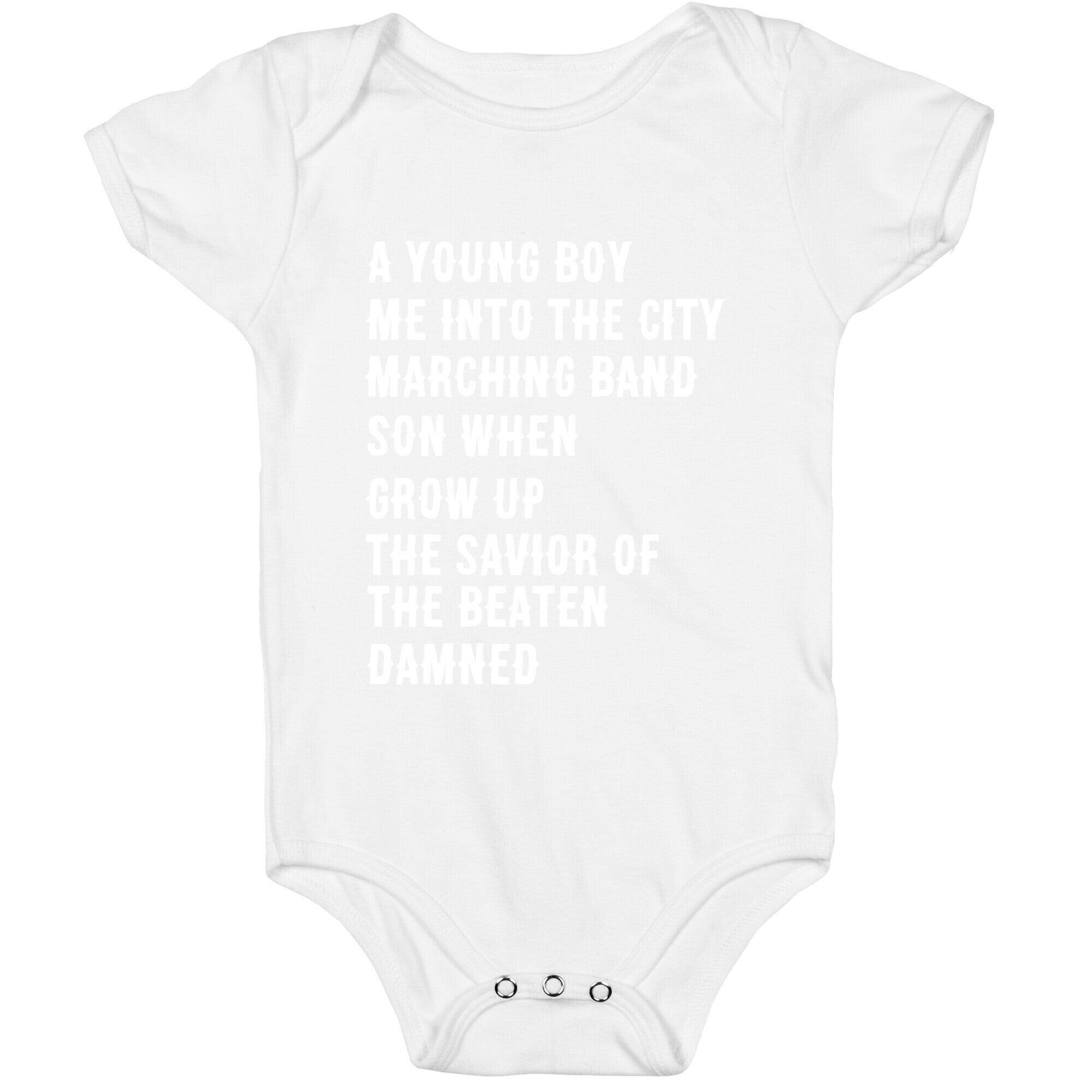 When I Was a Young Boy (1 of 2 pair) Baby One Piece